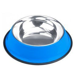 40oz. Blue Stainless Steel Dog Bowl 40oz. Blue Stainless Steel Dog Bowl